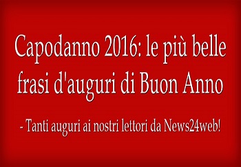 Capodanno 2016 Auguri