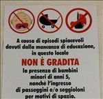 ristorante roma divieto bambini