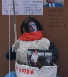 Lega brucia simulacro Laura Boldrini