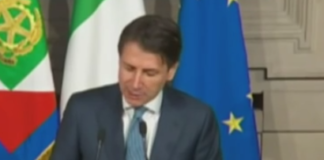 Presidente del consiglio Giuseppe Conte