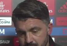 Rino Gattuso tecnico rossoneri