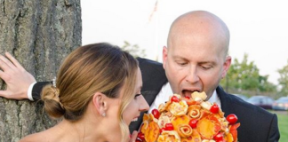Matrimonio bouquet pizza