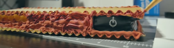computer fatto di pasta