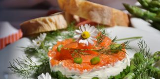 Formaggio sul pesce