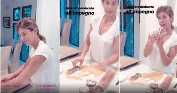 Elisabetta Canalis Instagram biscotti forma fallica