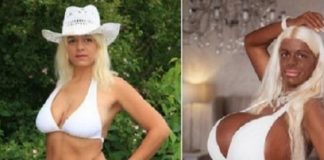 Modella americana ossessione pelle nera